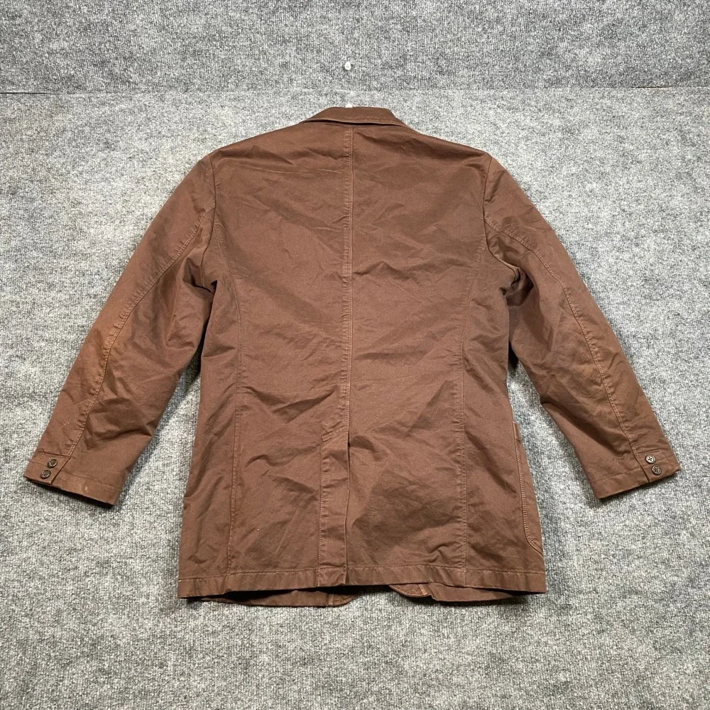 J. Crew Mens Broken-In Chino Blazer Brown Cotton Sport Coat Large 3594-05-3617